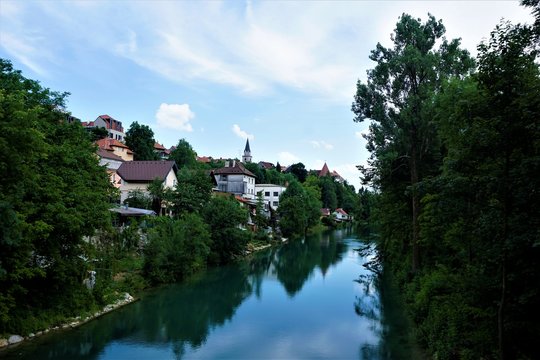 Die Savea und die Stadt Kranj