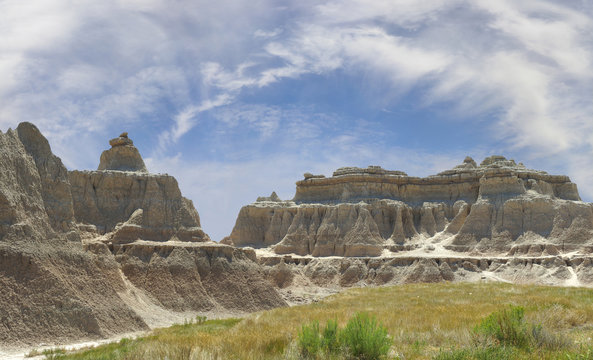 Panorama of the Badlands National Park