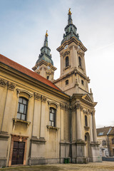 Fototapeta na wymiar The Church of the Assumption in Pancevo
