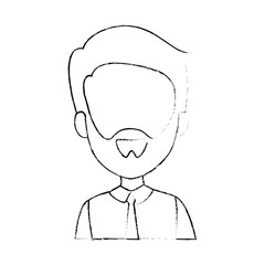 Obraz na płótnie Canvas elegant businessman avatar character vector illustration design