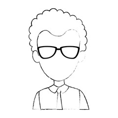 elegant businessman avatar character vector illustration design