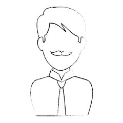elegant businessman avatar character vector illustration design