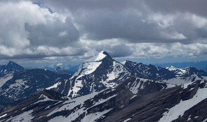 Obraz premium Aerial View of Glacier National Park