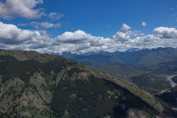 Aerial View of Glacier National Park