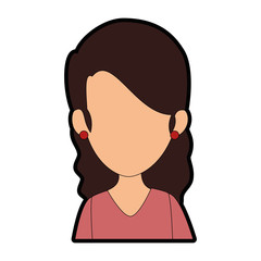 beautiful businesswoman avatar character vector illustration design