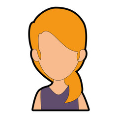 beautiful businesswoman avatar character vector illustration design