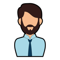 elegant businessman avatar character vector illustration design