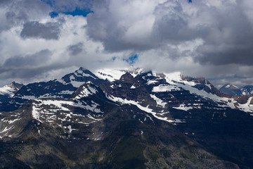 Aerial View of Glacier National Park