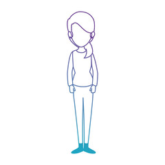 beautiful businesswoman avatar character vector illustration design