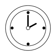 time clock isolated icon vector illustration design
