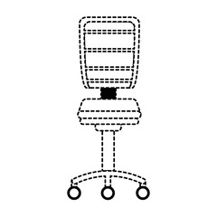 office chair isolated icon vector illustration design