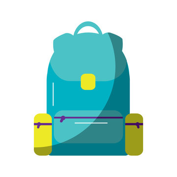 backpack school icon image vector illustration design 