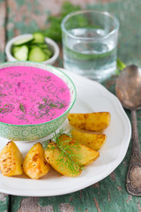 Cold beetroot soup