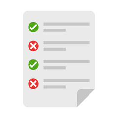 Obraz premium Checklist isolated. Vector illustration