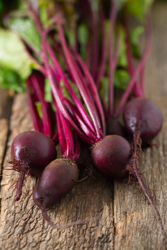 beetroot on wooden surface