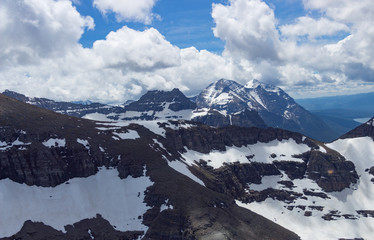 Fototapeta na wymiar Aerial View of Glacier National Park