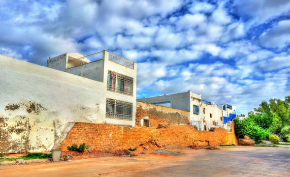 Traditional houses in Medina of Hammamet, Tunisia