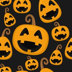 Pumpkin of Halloween vector design  