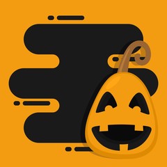Pumpkin of Halloween vector design  