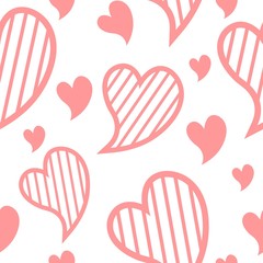 Love heart seamless pattern background