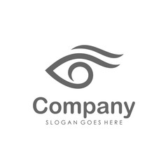 Eyes vision logo design template