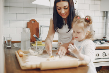 in the kitchen