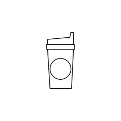cofee line vector icon