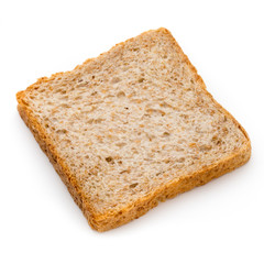Toast bread isolated on the white background.