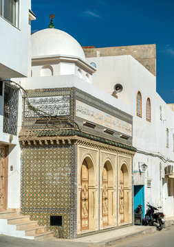 Traditional houses in Medina of Kairouan. A UNESCO world heritage site in Tunisia