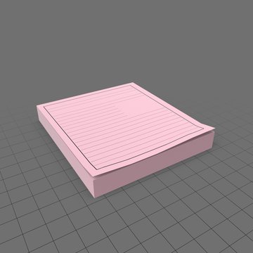 Pink message pad