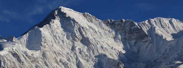 Photo sur Plexiglas Cho Oyu Sommet enneigé du mont Cho Oyu, Népal. Vue de Gokyo, parc national du mont Everest, Népal.