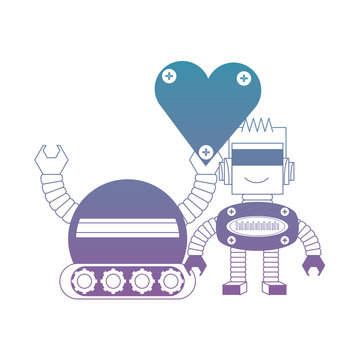 couple of robots icon