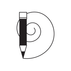 pencil utensil icon image