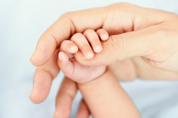 New born baby hand