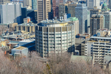 Montreal Skyline from Kondiaronk Belvedere / Mont-Royal in Winter