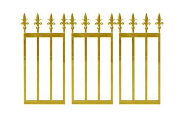 Golden iron gates