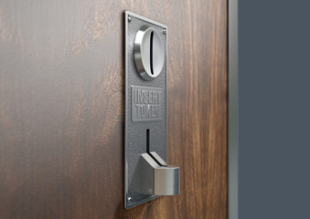 Vintage Chrome Coin Receptacle