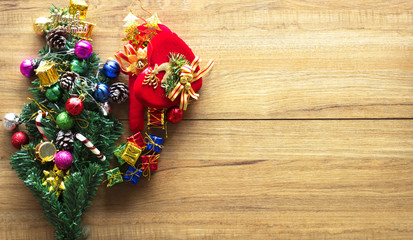 Christmas composition. Christmas gift