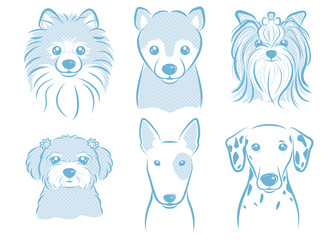Obraz premium 犬のイラスト