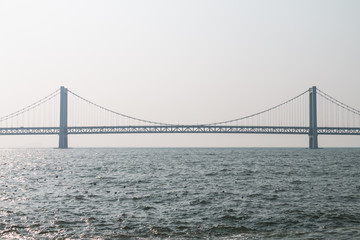 Bridge across the sea in Dalian, China