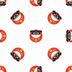 chinese new year seamless. celebrate year of dog.