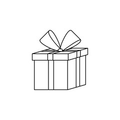 gift box line icon