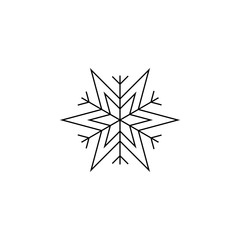 snowflake line icon