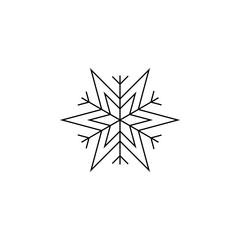 snowflake line icon