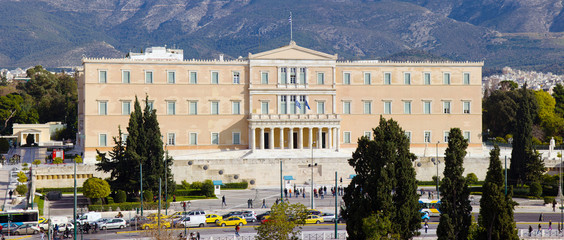 Fototapeta na wymiar Greek Parliamentin Athens