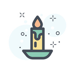 CHRISTMAS ICON FILLED LINE