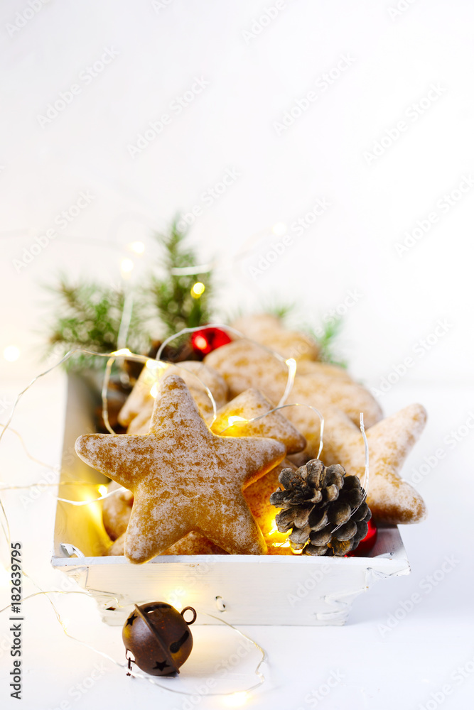 Wall mural christmas gingerbread cookies