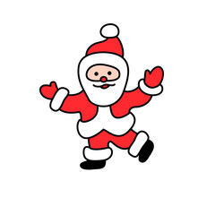 Vector clip art illustration of Santa Claus