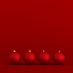 Red Christmas decoration balls