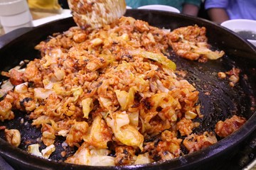 Dak galbi fried sauce korean food